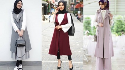 Västkombinationer för hijabkvinnor