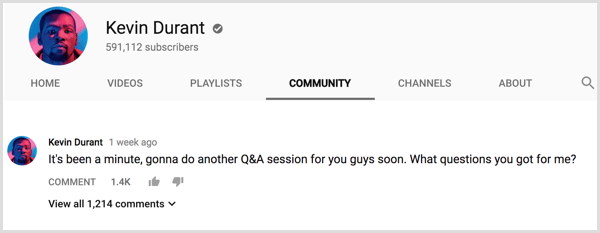 Så här använder du fliken YouTube Community för att engagera prenumeranter: Social Media Examiner