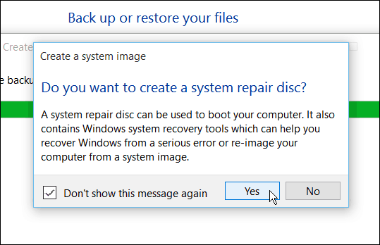 Skapa Windows 10-återställningsnyckel