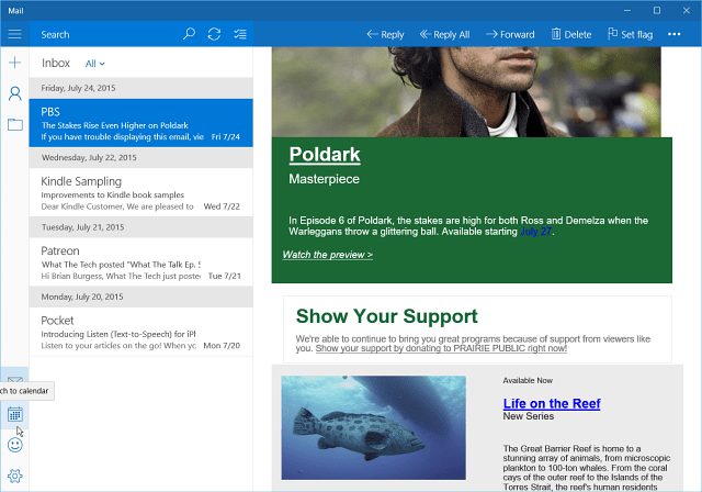 Inkorg Mail App Windows 10