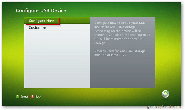 Konfigurera USB-enhet