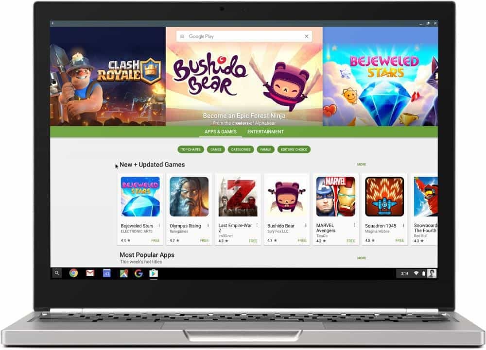 Google Play Store kommer till Chromebooks, men inte dem alla
