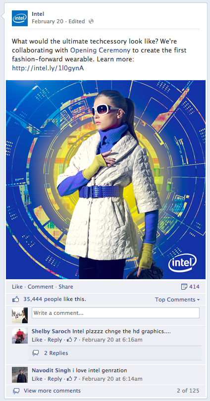 intel-inlägg på facebook