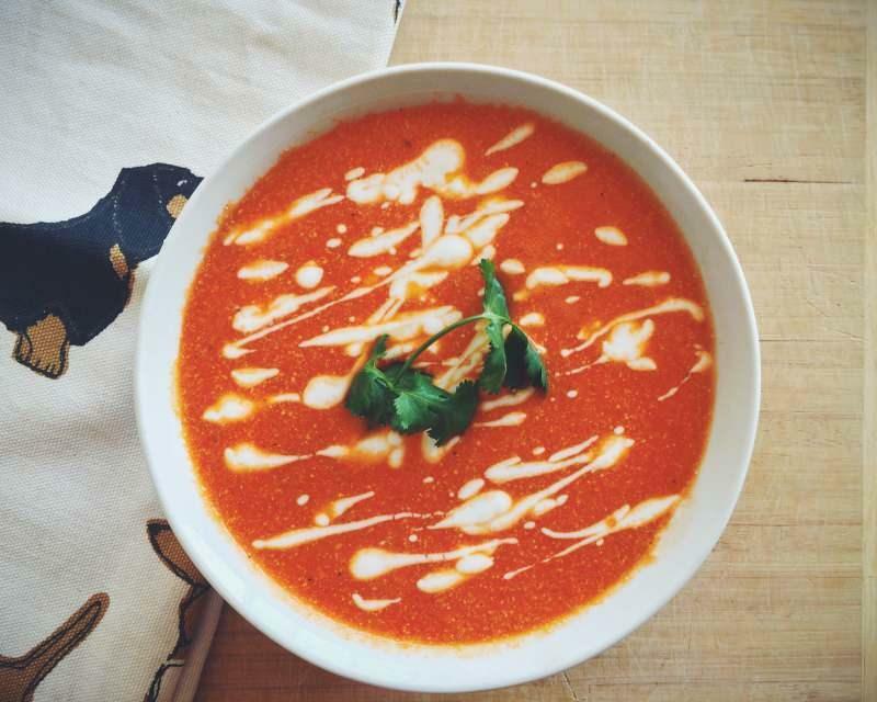 röd paprika soppa recept