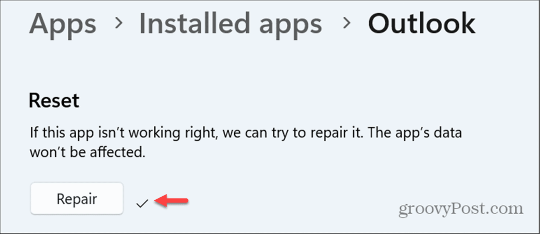 Återställ eller reparera Windows 11