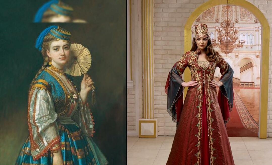 Hur var kvinnors kläder i det osmanska palatset på 1700- och 1800-talen? 