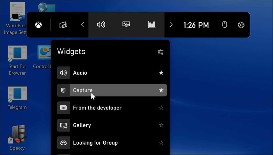 widgets fånga ta en skärmdump på Windows 11