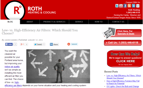 webbplats för roth värme & kyla
