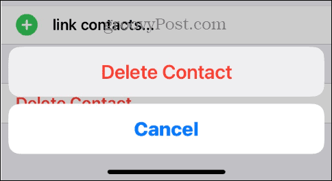 Ta bort alla kontakter på iPhone