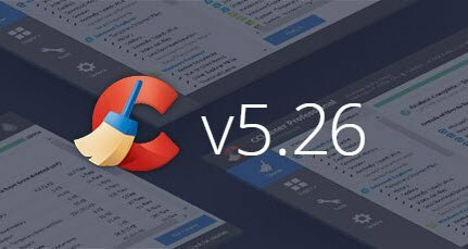 CCleaner-uppdatering V5.26