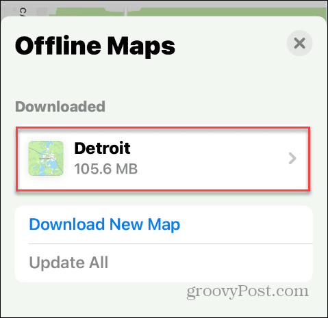Ladda ner Apple Maps för offlineanvändning
