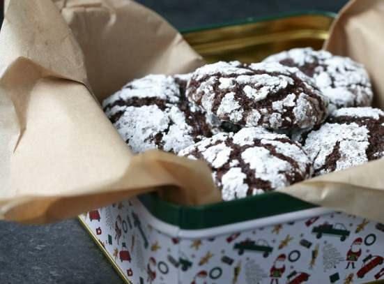 Brownie Cracked Cookies recept