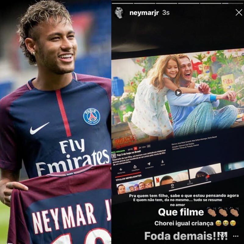 Den världsberömda fotbollsspelaren Neymar delade den turkiska filmen från sitt sociala mediekonto!