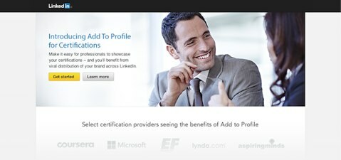 linkedin lägg till i profilen för certifieringar