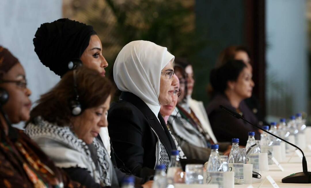 Dela ett hjärta för Palestina från First Lady Erdoğan! "Vi är fast beslutna att fortsätta vår solidaritet!"