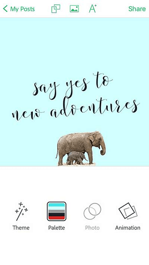 Animera bilder enkelt med Adobe Spark Post-appen.