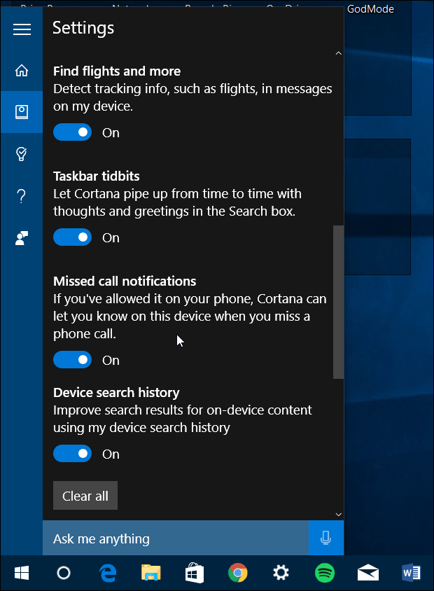 Cortana förbättringar