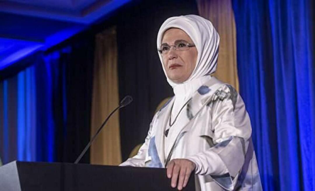 Tack från Emine Erdoğan för nollavfallsgåvan från Little Atahan