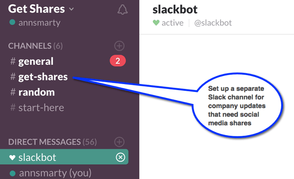 Slack låter dig skapa kanaler så att du kan organisera konversationer för olika grupper av anställda.
