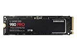 SAMSUNG 980 PRO SSD 2TB PCIe NVMe Gen 4 Gaming M.2 Internt SSD-minneskort, maximal hastighet, termisk kontroll, MZ-V8P2T0B