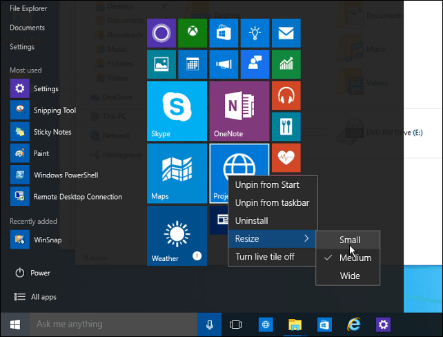 Tips för Windows 10: Gör Start-menyutrymmet effektivt