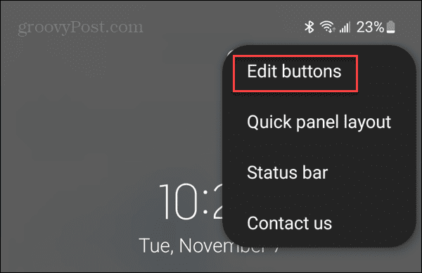 redigera knappar för Android