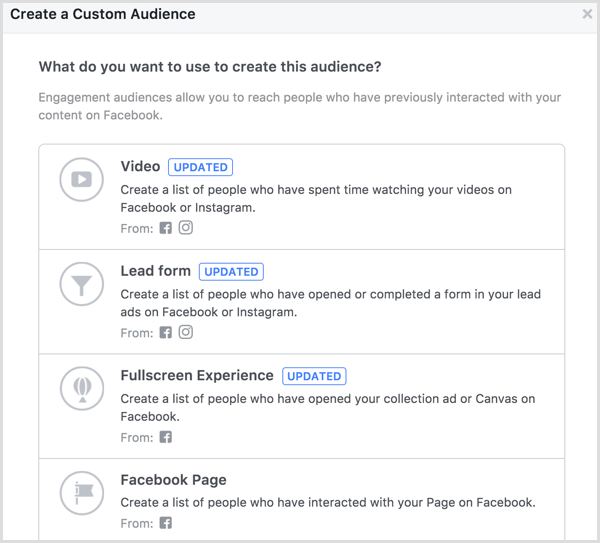 Facebook skapa sida anpassad publik