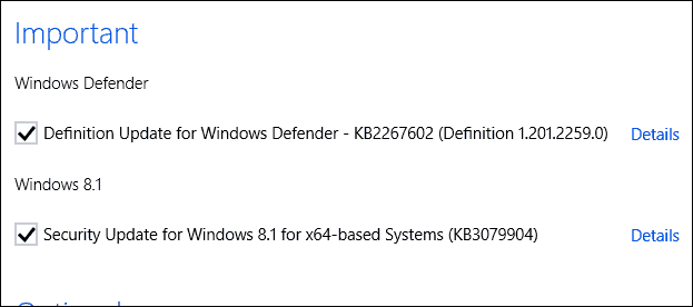 Microsoft släpper säkerhetsuppdatering KB3079904