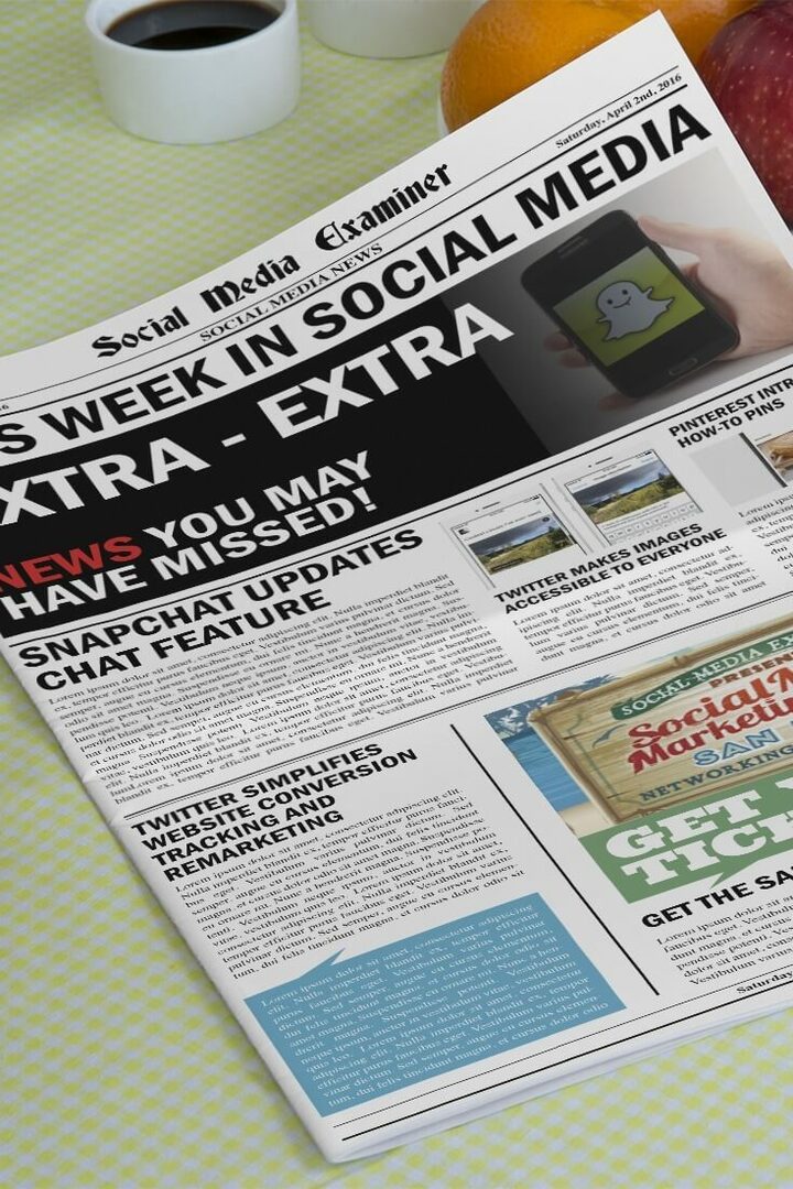 social media examinator veckovisa nyheter den 2 april 2016