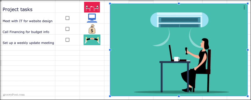 Bild i Google Sheets