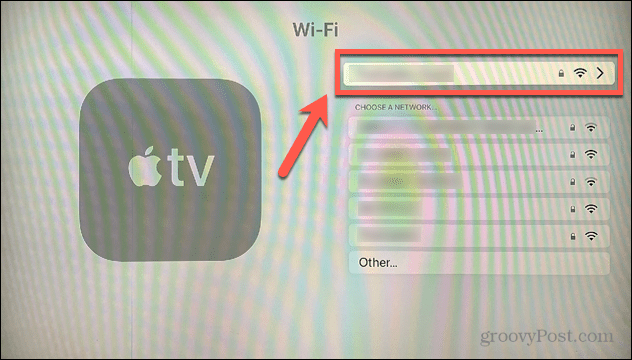 Apple TV wifi-anslutning