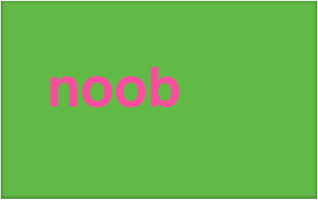 Vad är en Noob och hur använder du termen?