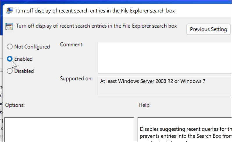 inaktivera webbsökningsresultat på Windows 11