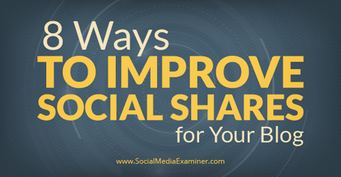 förbättra sociala delar för din blogg