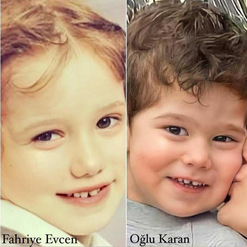 barndom av fahriye evce och Karan
