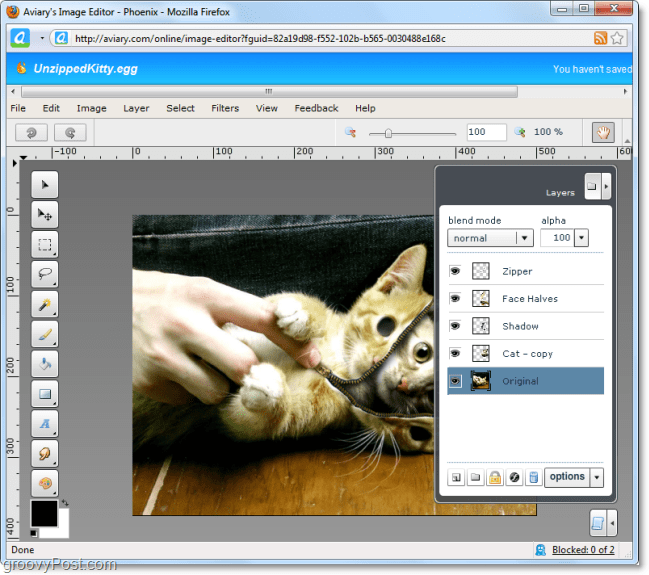 Aviary Phoenix web app kan du göra saker Photoshop som på webben