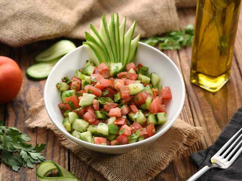 Hur man gör en herde sallad? Diet Shepherd Salad Recept