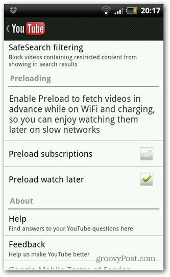 YouTube för Android Froyo och pepparkakor uppdaterat