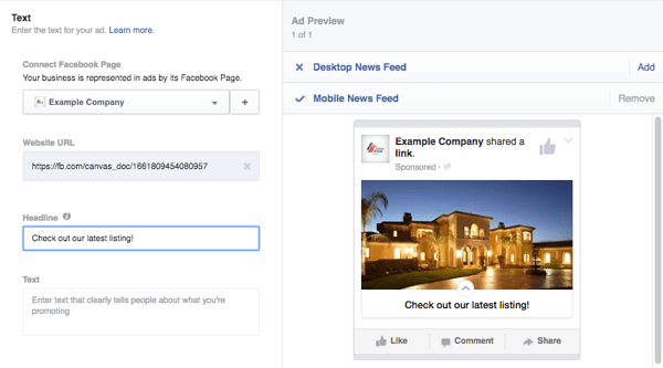 facebook publiceringsverktyg duk