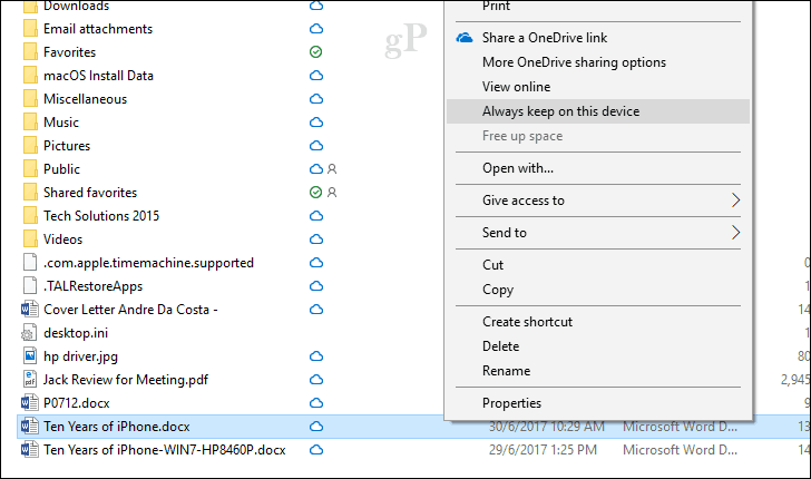 Hur man aktiverar och använder OneDrive-filer on-demand i Windows 10