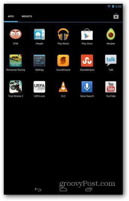 Nexus 7-användarkonton - inställningar