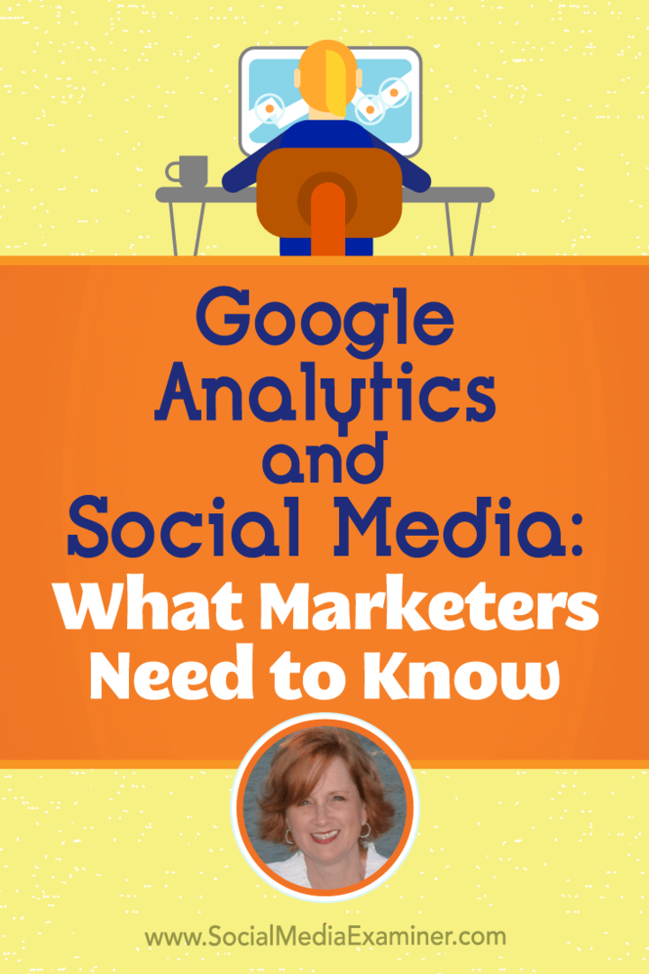 Google Analytics och sociala medier: Vad marknadsförare behöver veta med insikter från Annie Cushing på Podcast för marknadsföring av sociala medier.