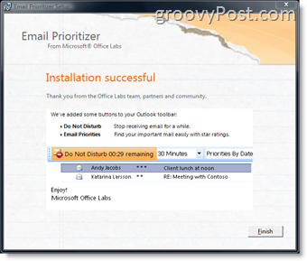 Hur du organiserar din inkorg med ett nytt tillägg till e-postprioritizer för Microsoft Outlook:: groovyPost.com
