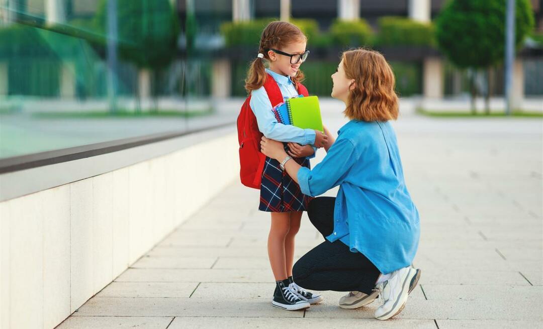 Hur ska barn behandlas första dagen i skolan?