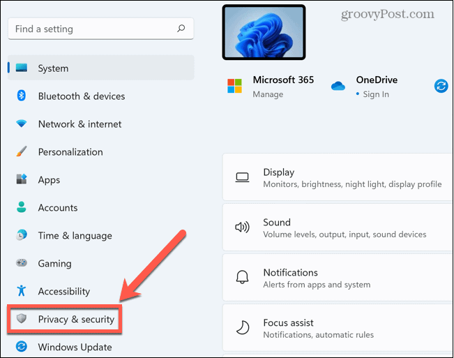 Windows sekretessinställningar