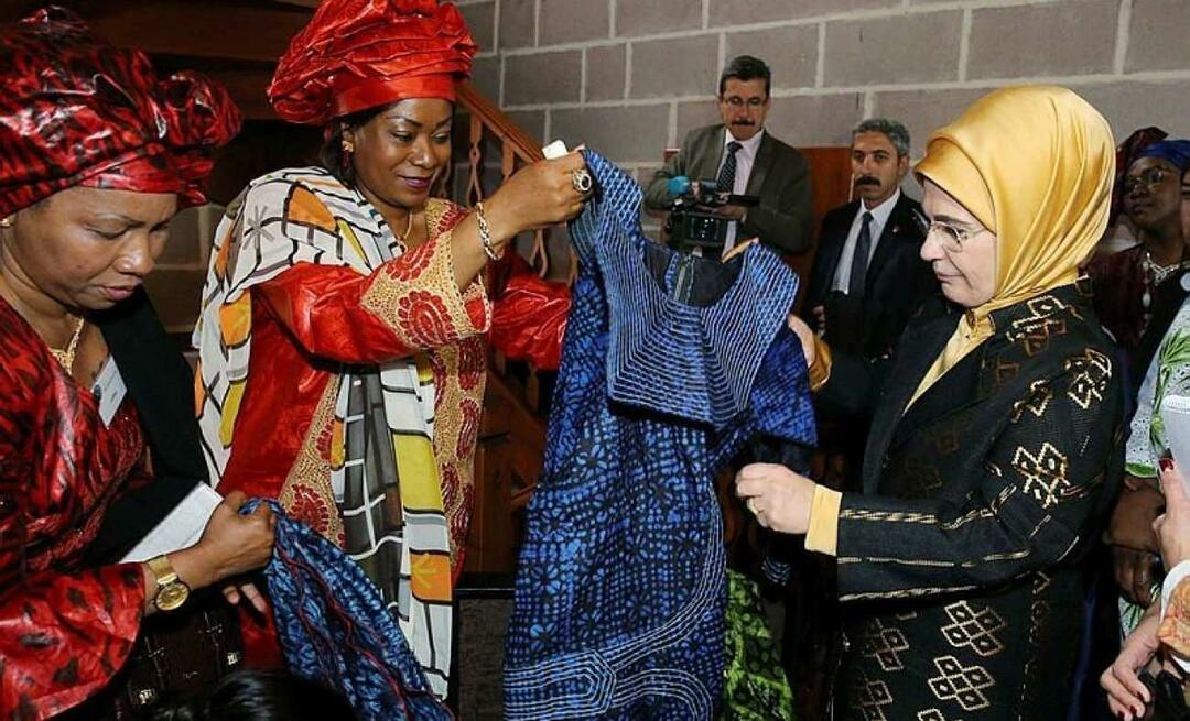 First Lady Erdoğan gav afrikanska kvinnor hopp! Med projektet stöder den...