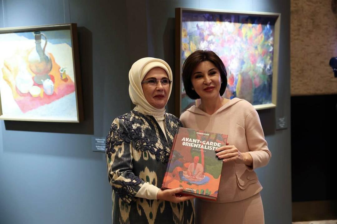 Emine Erdogan åkte till Uzbekistan