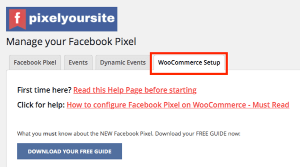PixelYourSite-pluginets WooCommerce-integration låter dig ställa in e-handelshändelser för din butik.