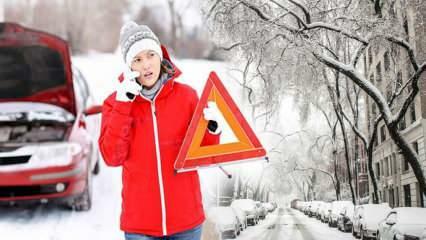 Vad bör du vara uppmärksam på för att inte stanna på vägen på vintern? För att förhindra att fordonen fastnar på vägen...