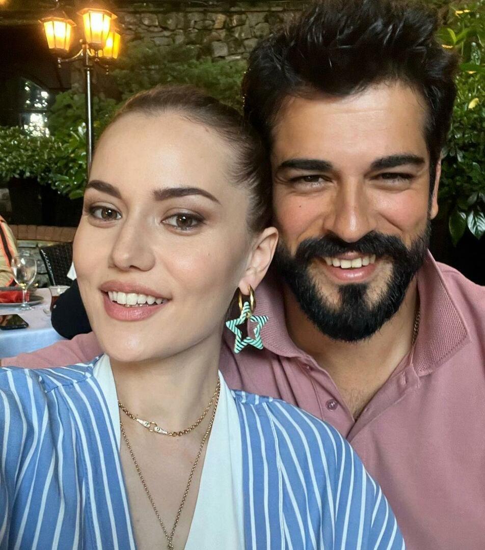 Burak Özçivit och Fahriye Evcen